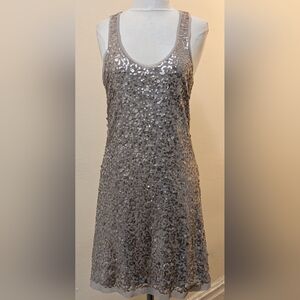 COPY - Max Studio Sleeveless gold Sequin Dress - Size Large